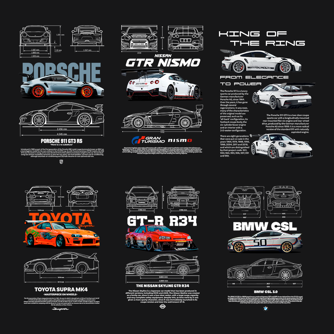 40 DESIGNS BUNDLE - T-SHIRT CAR DESIGN