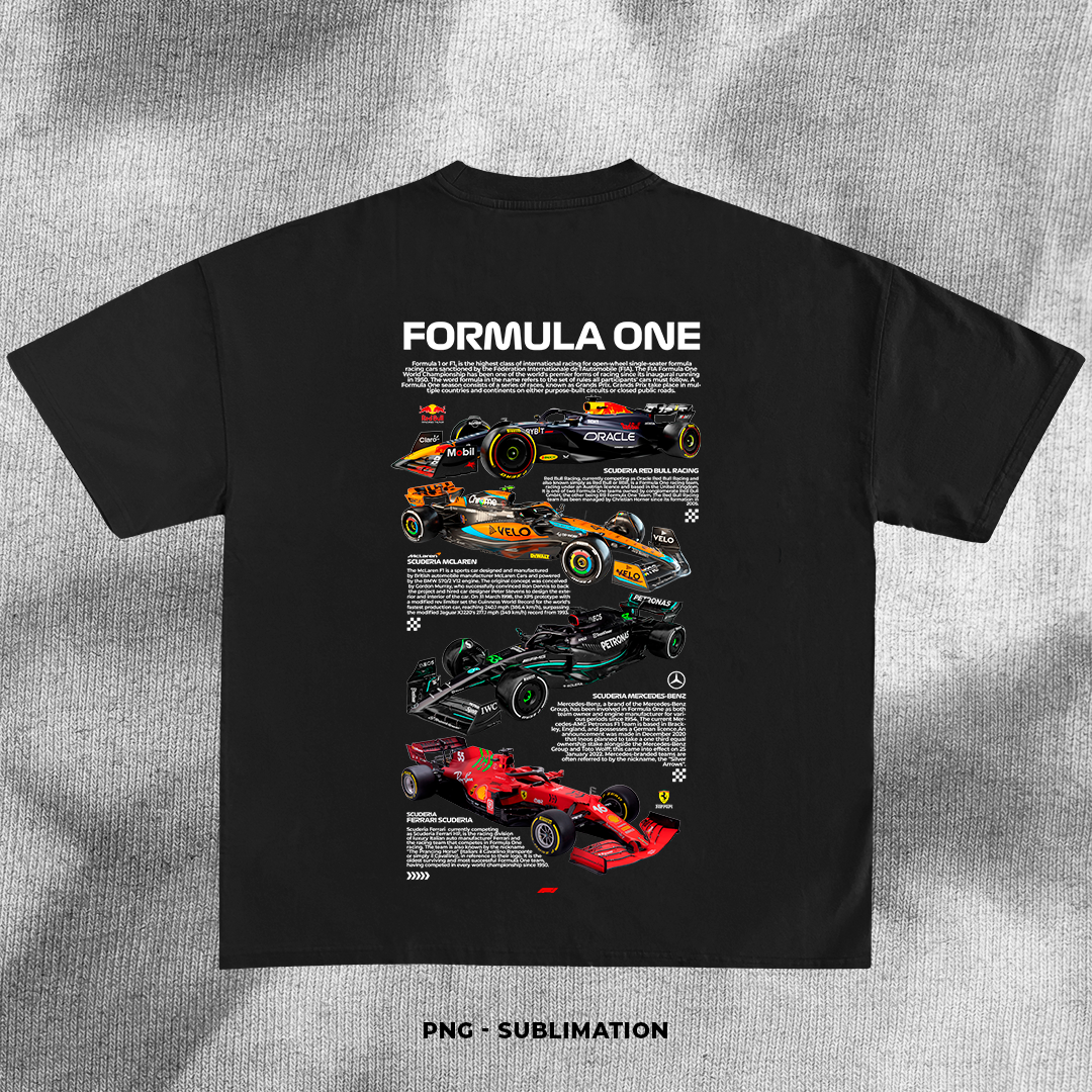 Formula 1 Scuderias - t-shirt design