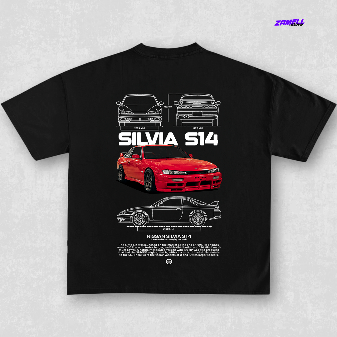 Nissan Silvia S14 - t-shirt design