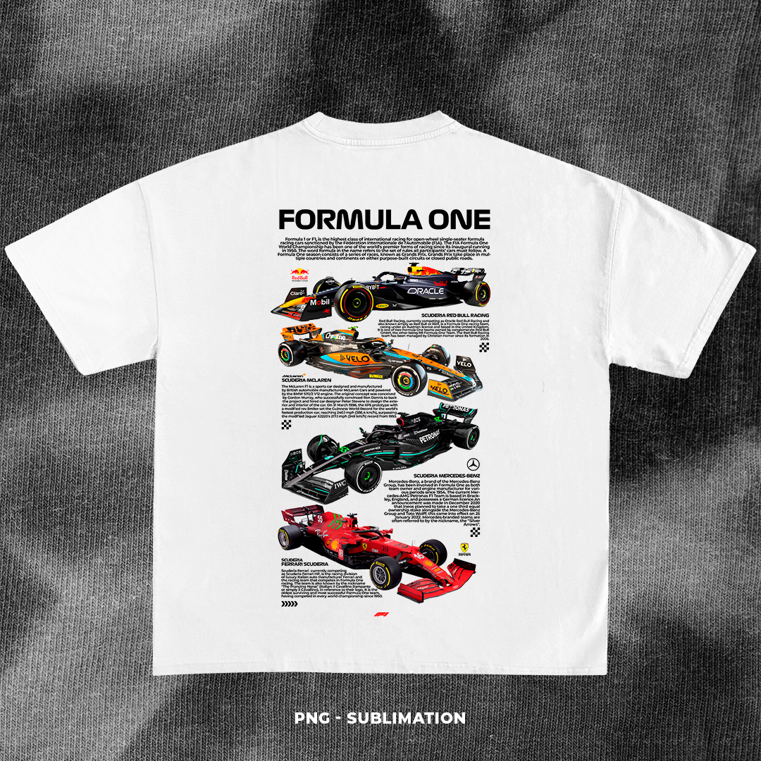 Formula 1 Scuderias - t-shirt design