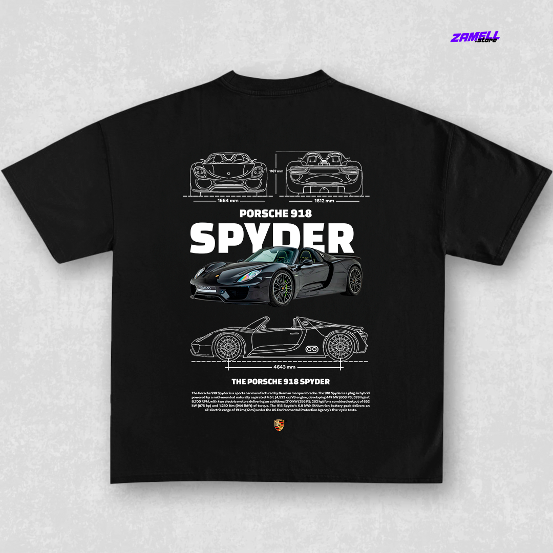 Porsche 918 Spyder - t-shirt design