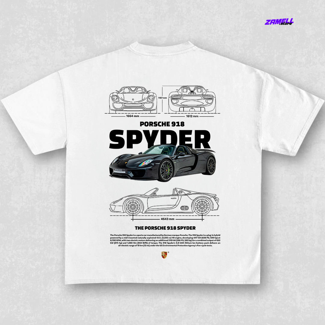 Porsche 918 Spyder - t-shirt design