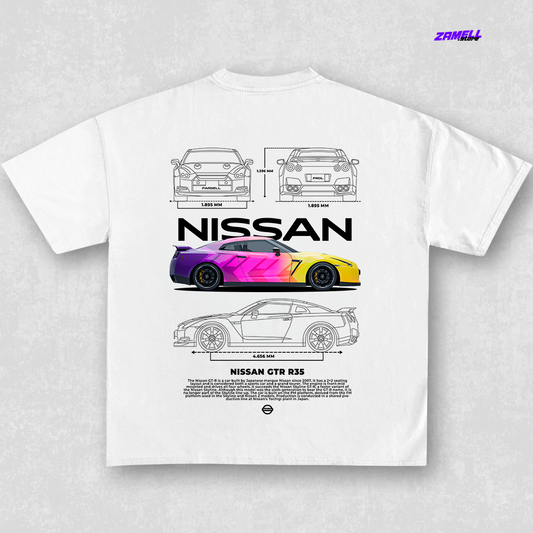 Nissan GTR R35 - t-shirt design