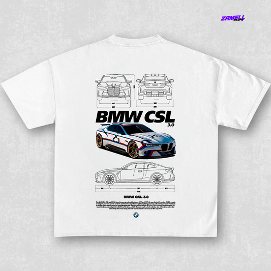 BMW CSL 3.0 - t-shirt design