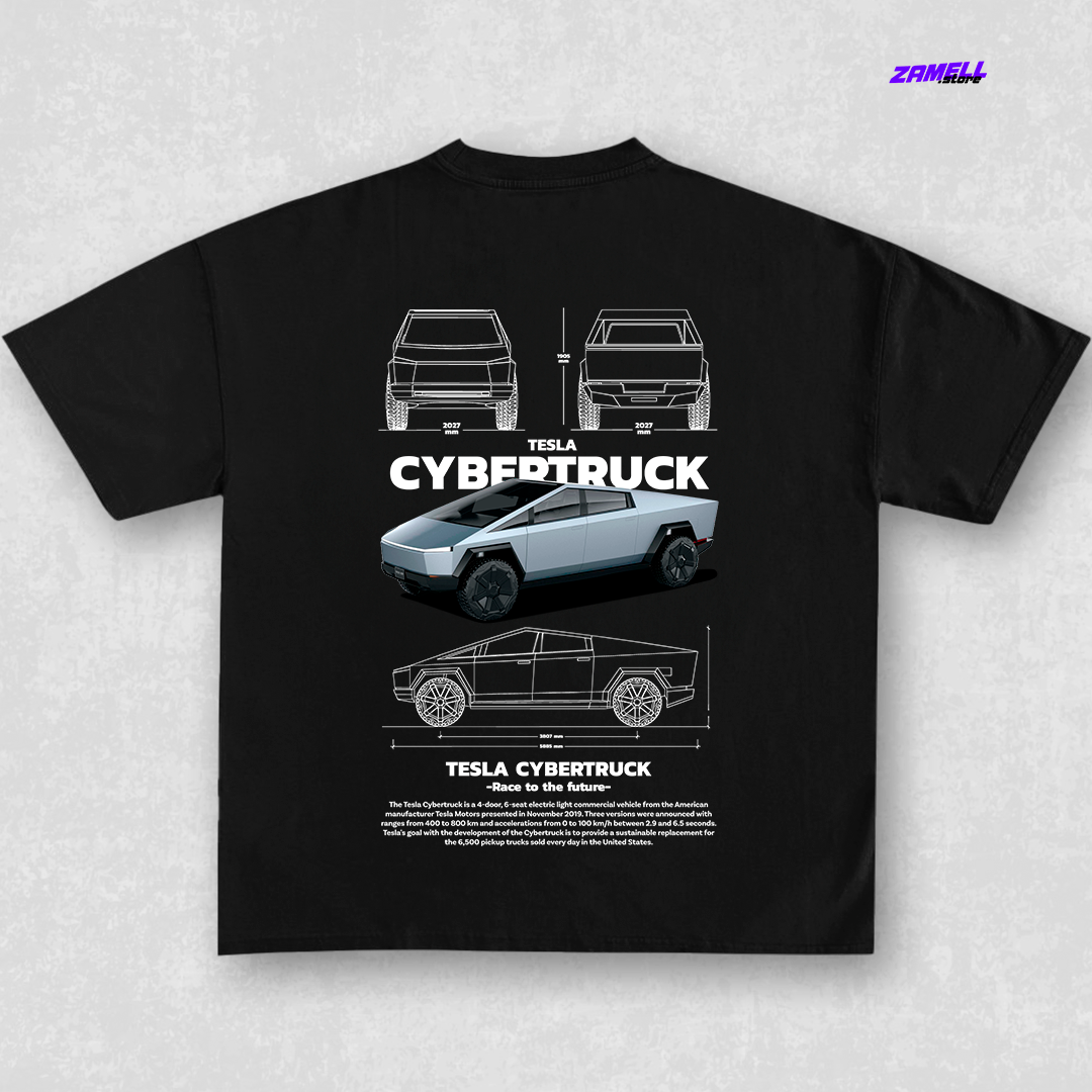 Tesla Cybertruck - t-shirt design