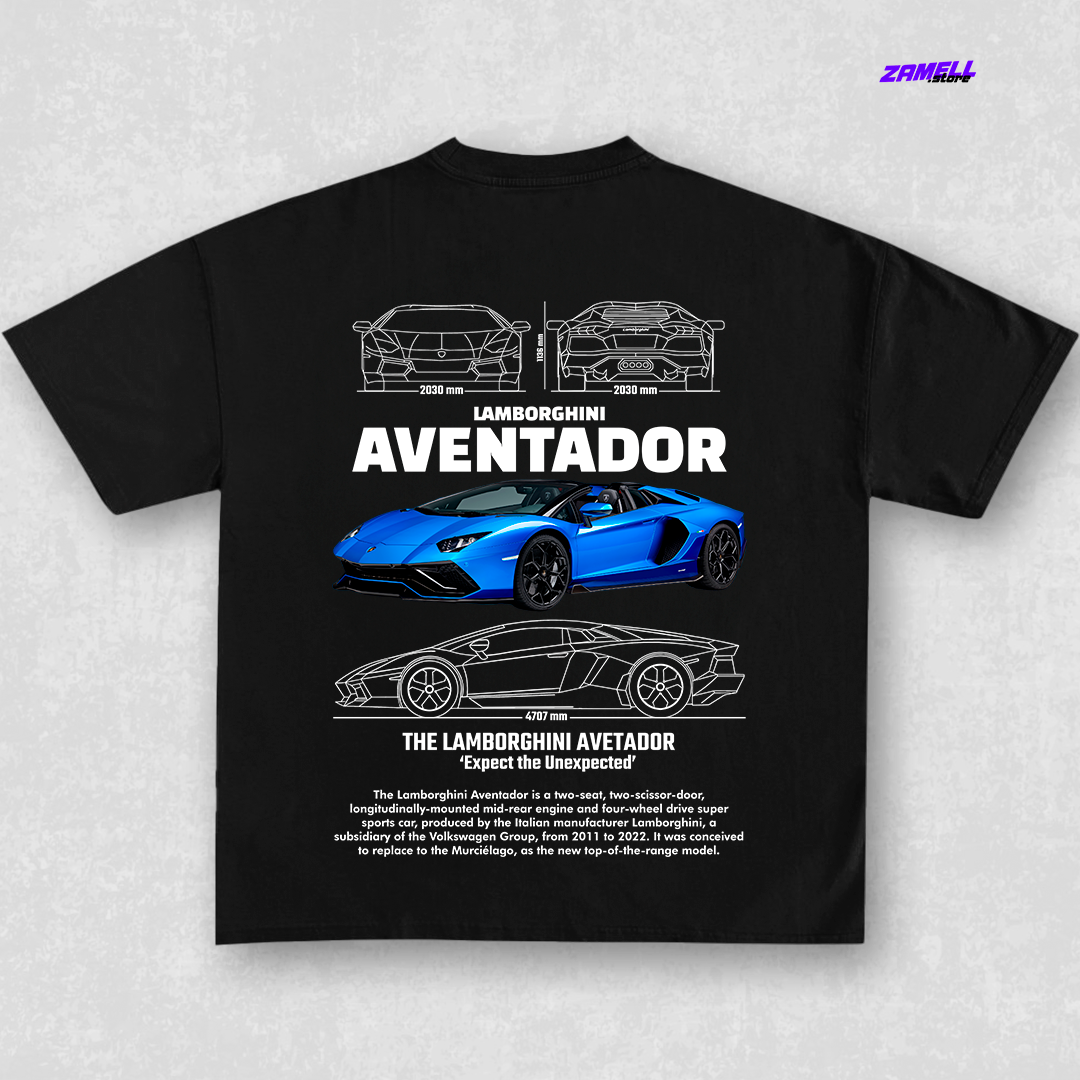 Lamborghini Aventador - t-shirt design