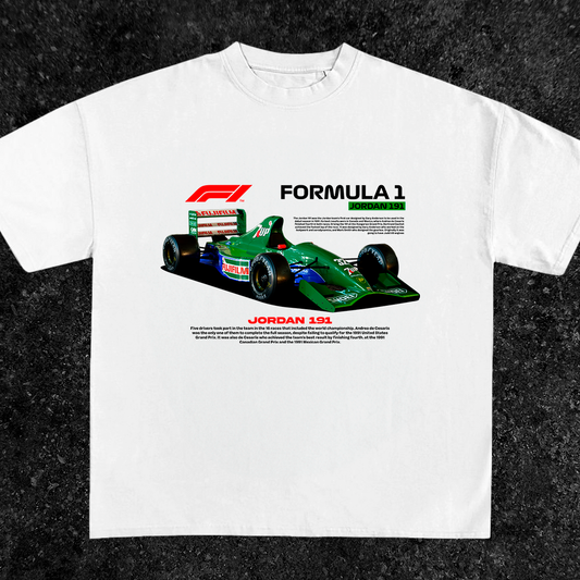 Jordan 191 Car formula 1 - t-shirt design