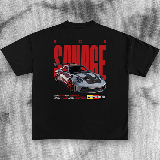 911 GT3 RS SAVAGE T-SHIRT DESIGN