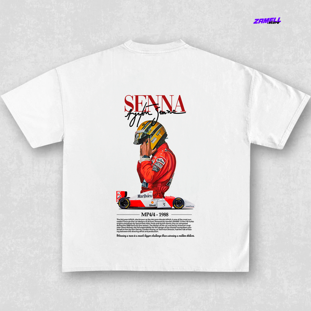 Ayrton Senna MP4/4 F1 - t-shirt design