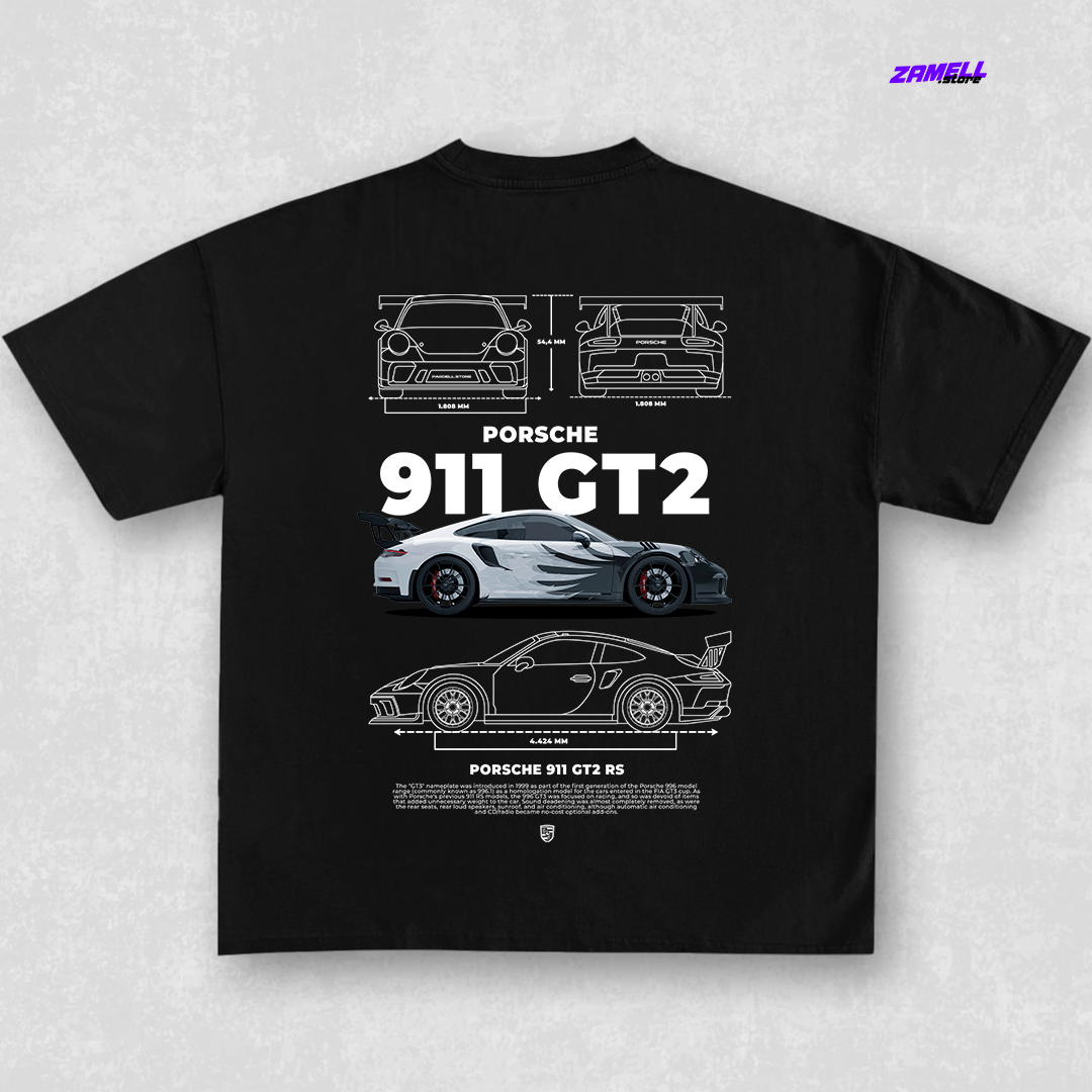 Template Porsche 911 Gt2 Rs - t-shirt design