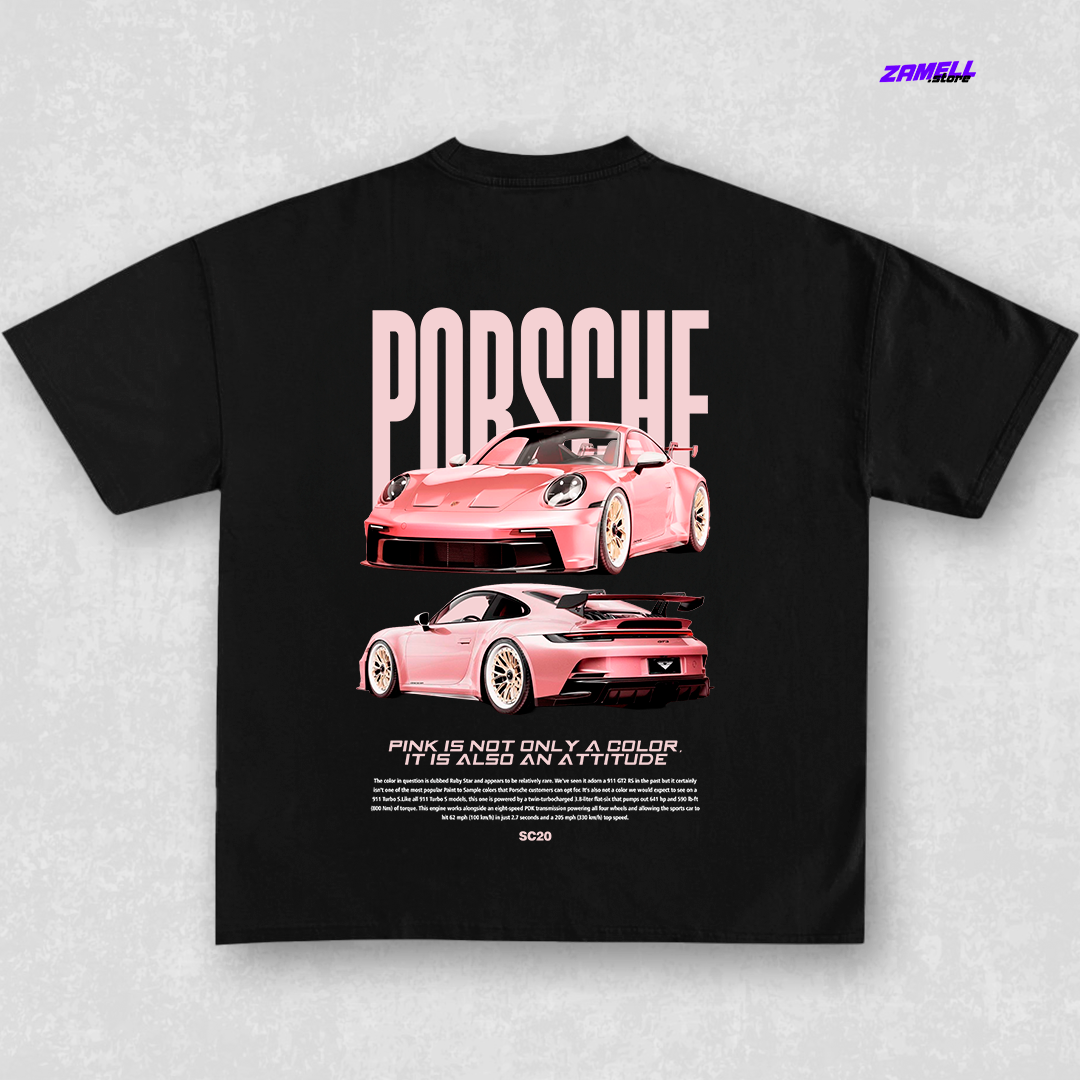 Porsche 911 Pink - t-shirt design