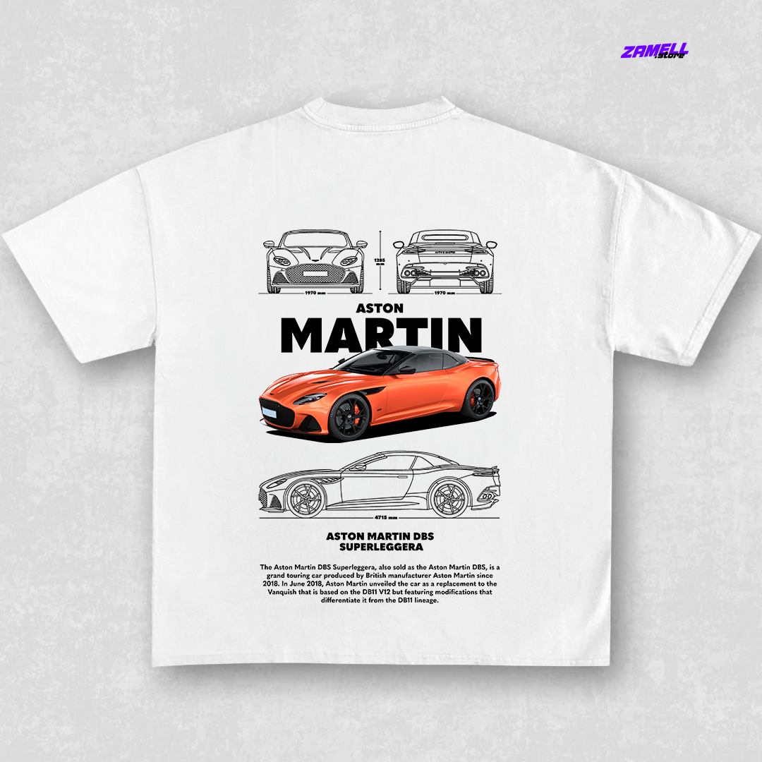 Aston Martin DBS Superleggera - t-shirt design