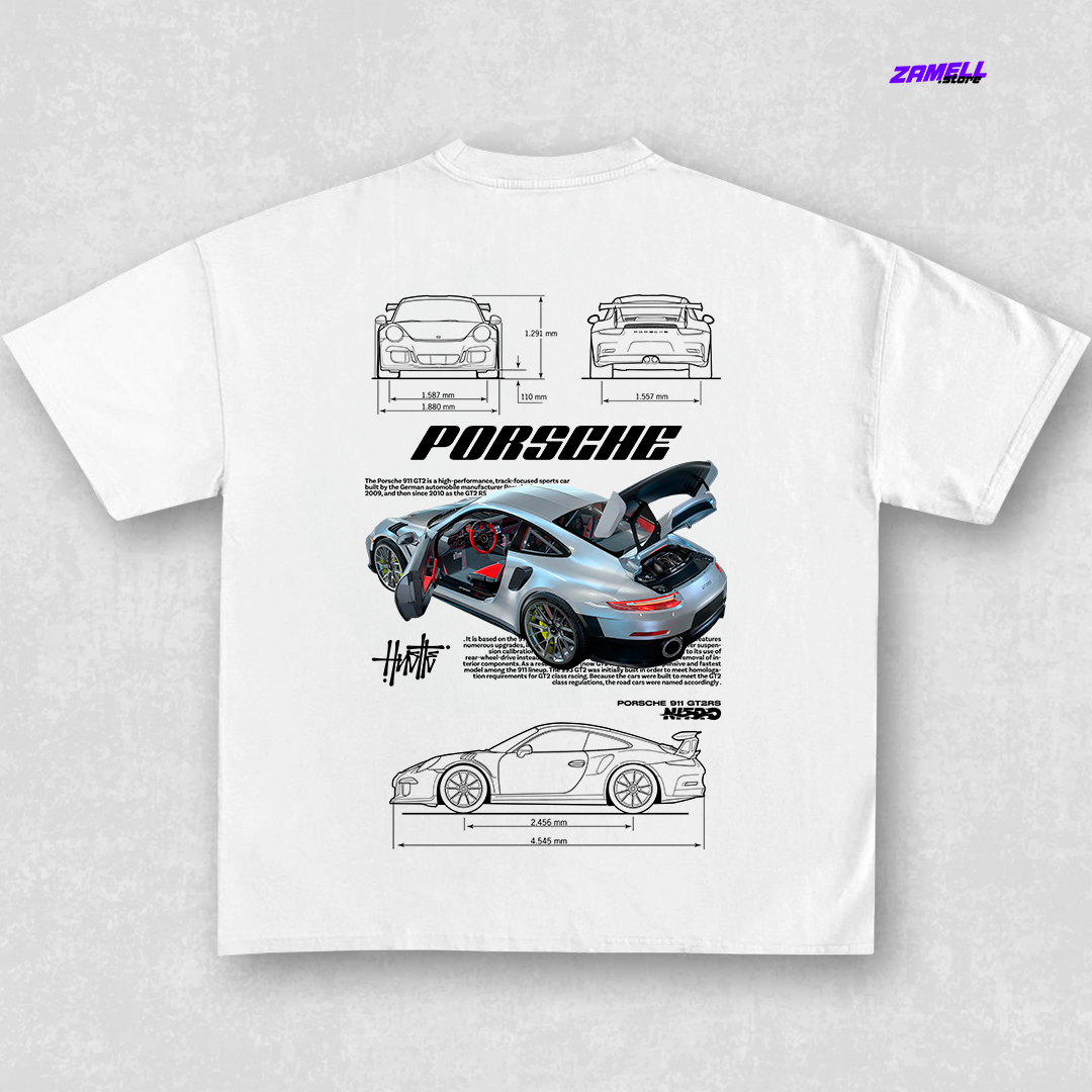 Template Porsche 911 GT2 Rs - t-shirt design