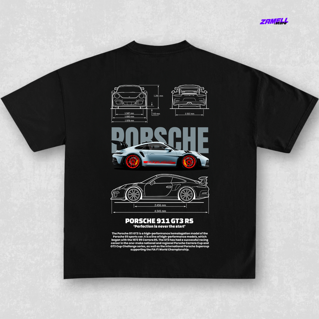 Template Porsche 911 GT3 RS - t-shirt design