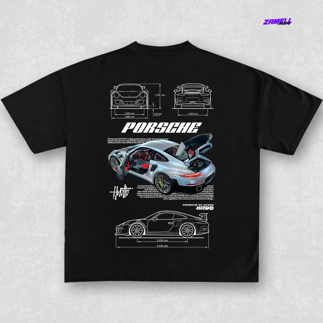 Template Porsche 911 GT2 Rs - t-shirt design