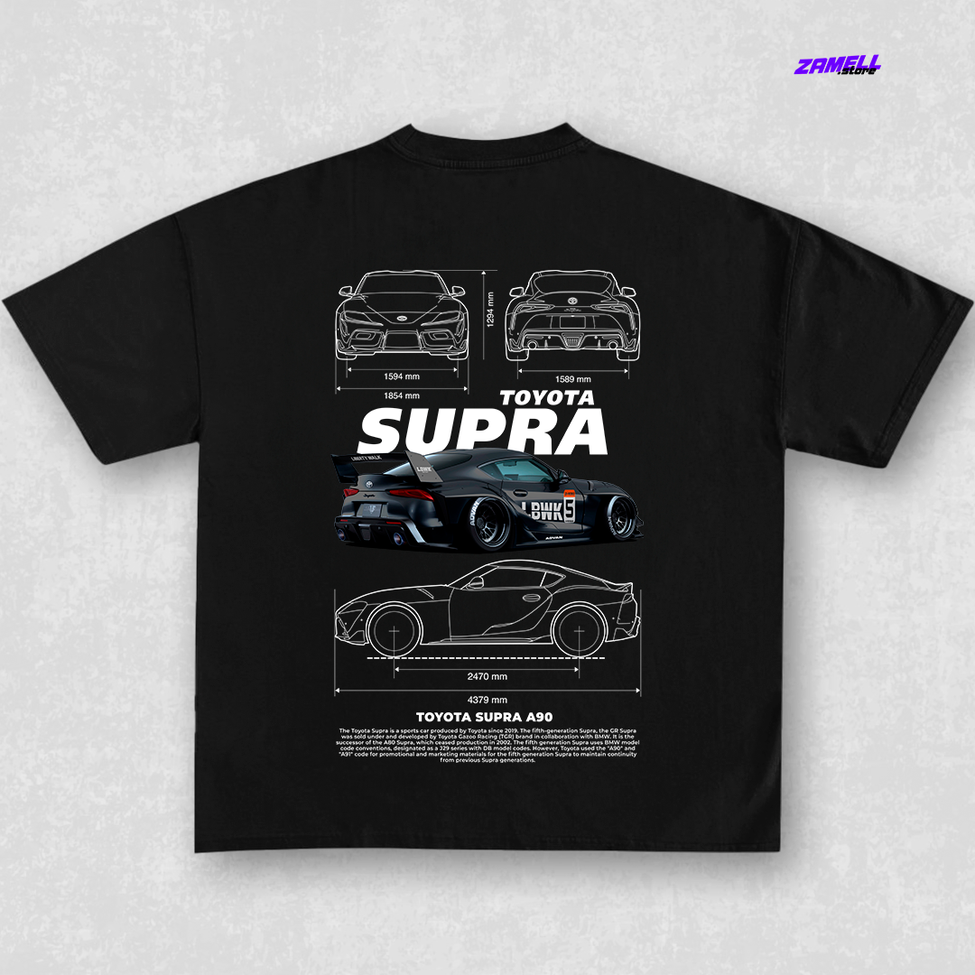 Toyota Supra A90 - t-shirt design