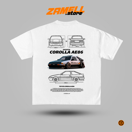 Toyota Corolla AE86 - t-shirt design