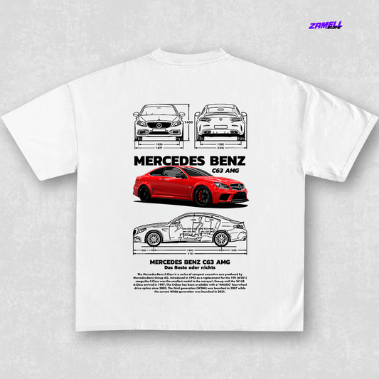 Template Mercedes-Benz C63 AMG - t-shirt design