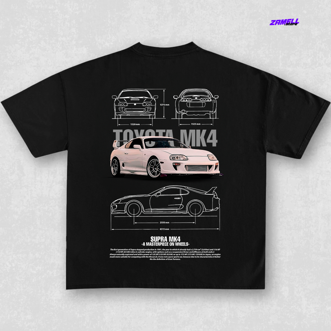 Toyota Supra MK4 crema - t-shirt design