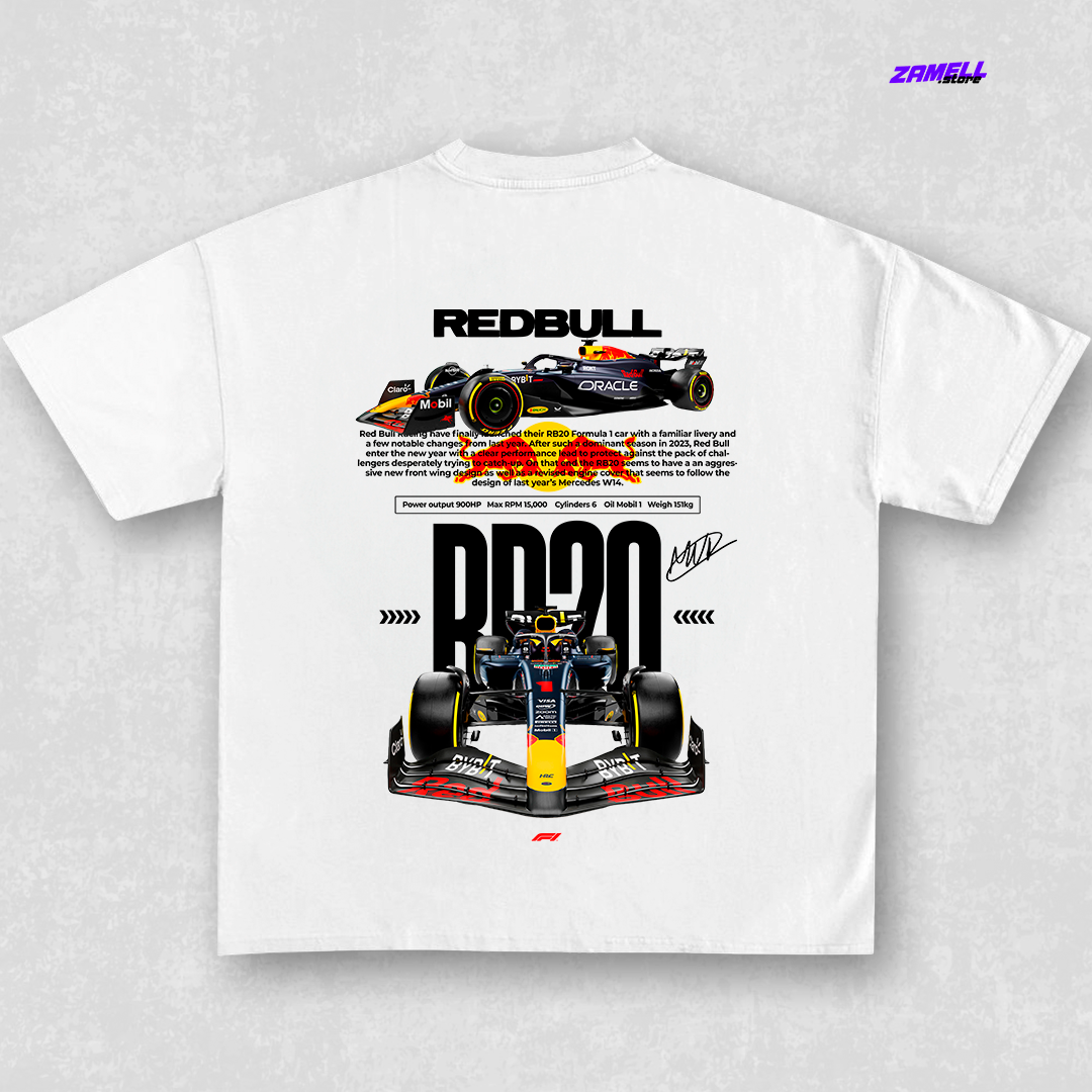 Red Bull RB20 Car Formula 1 2024 - t-shirt design