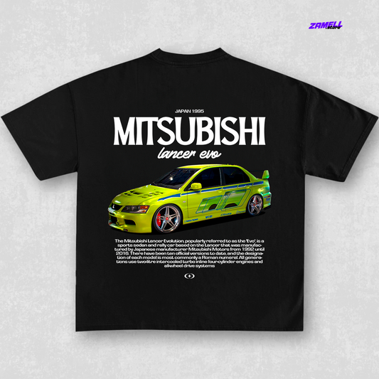 Template Mitsubishi Lancer Evo Fast and Furious - t-shirt design