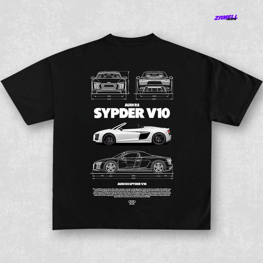 Audi R8 Spyder V10 - t-shirt design