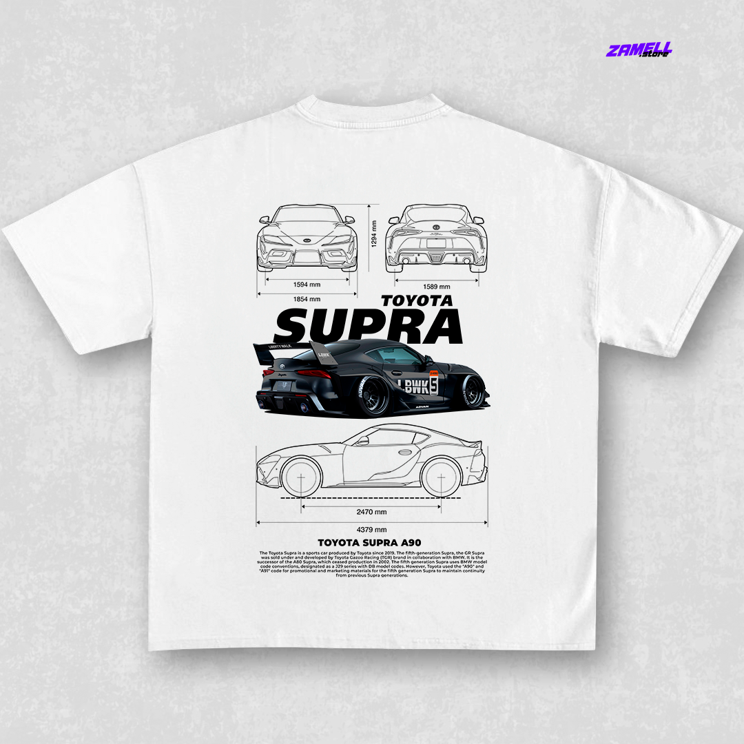 Toyota Supra A90 - t-shirt design