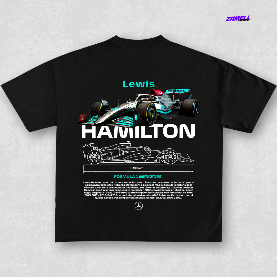 Lewis Hamilton Formula 1 T-shirt design