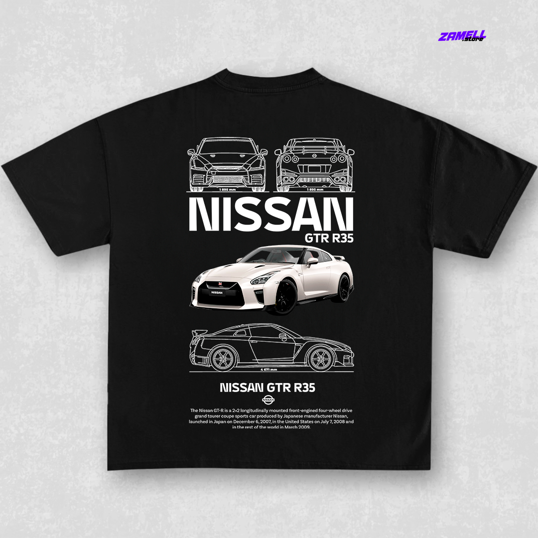 Template Nissan GTR R35 - t-shirt design