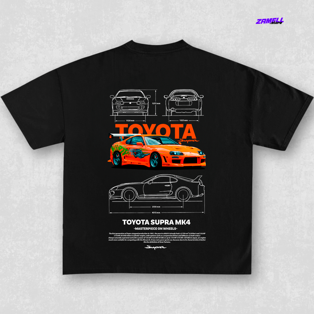 Toyota Supra Mk4 - t-shirt design