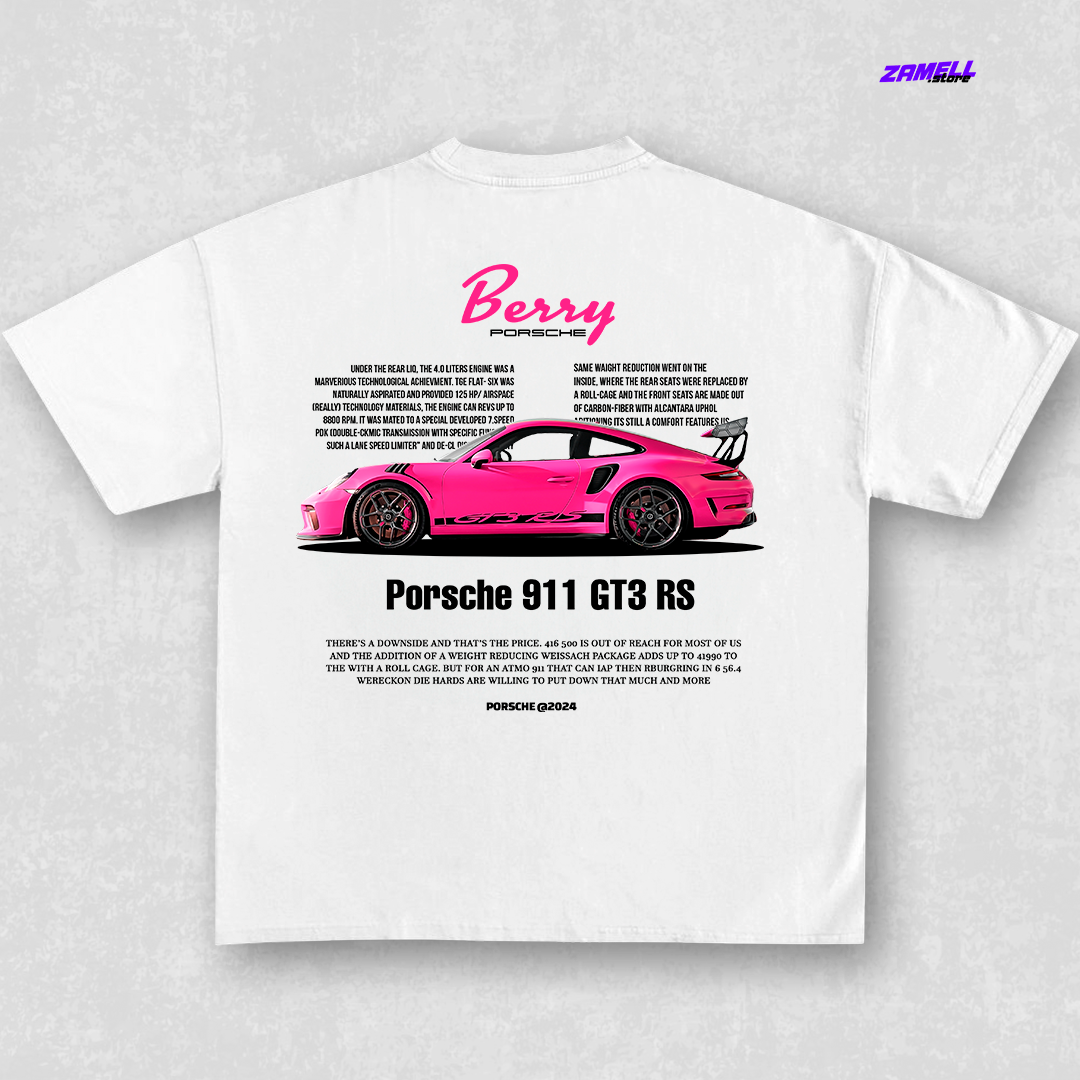 Porsche 911 Pink Berry - t-shirt design