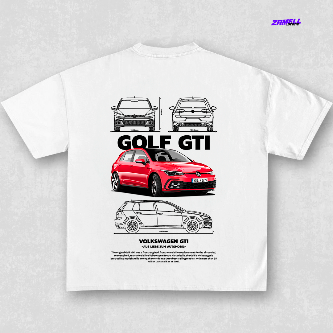 Volkswagen Golf GTI MK7 Red - t-shirt design