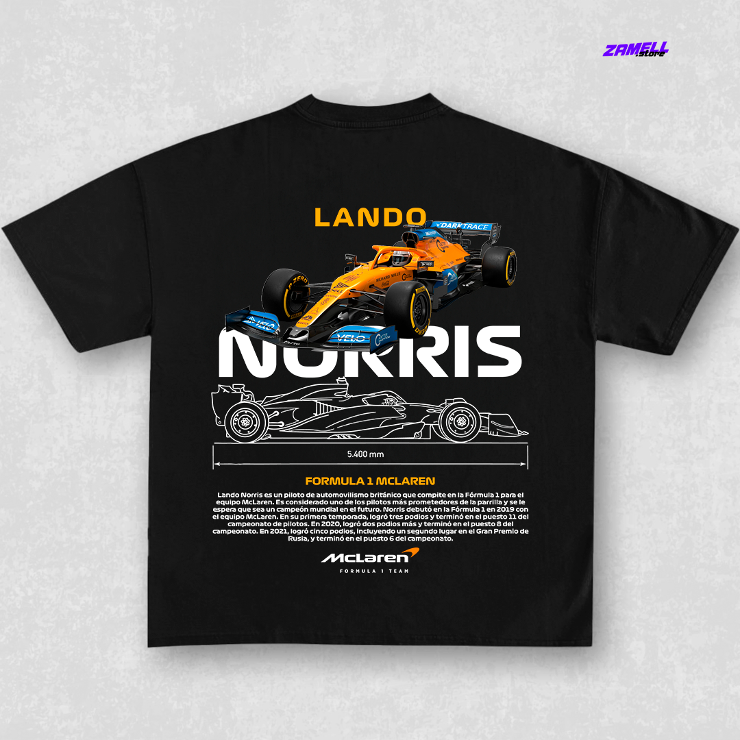 Lando Norris Formula 1 - t-shirt design