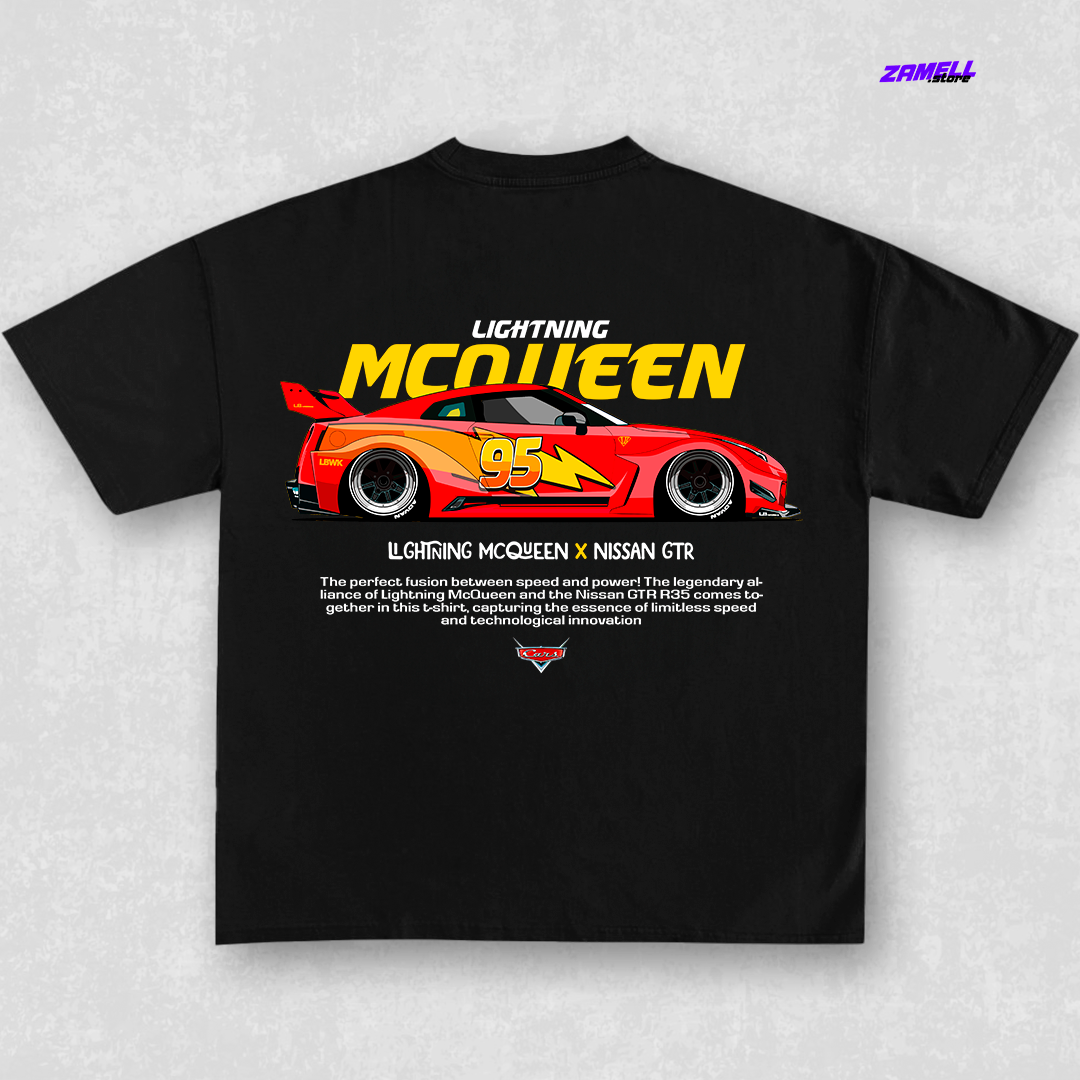 Lightning Mcqueen x Nissan GTR - t-shirt design