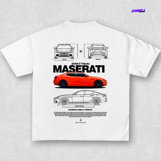 Maserati Ghibli Tributo - t-shirt design