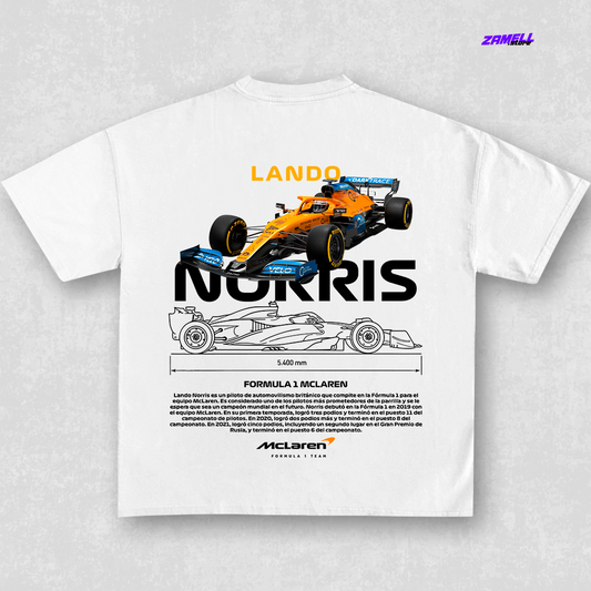 Lando Norris Formula 1 - t-shirt design