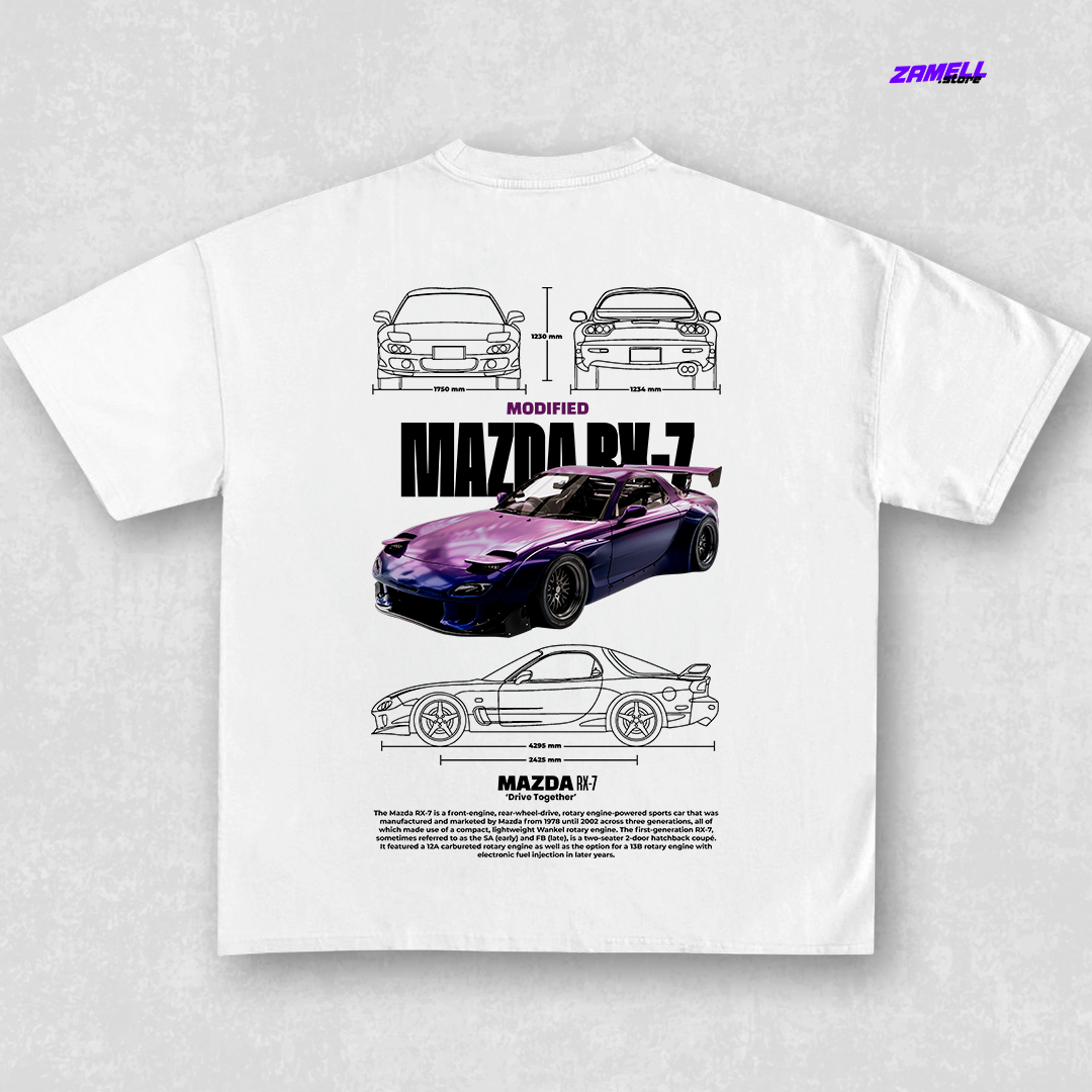 Mazda RX-7 - t-shirt design