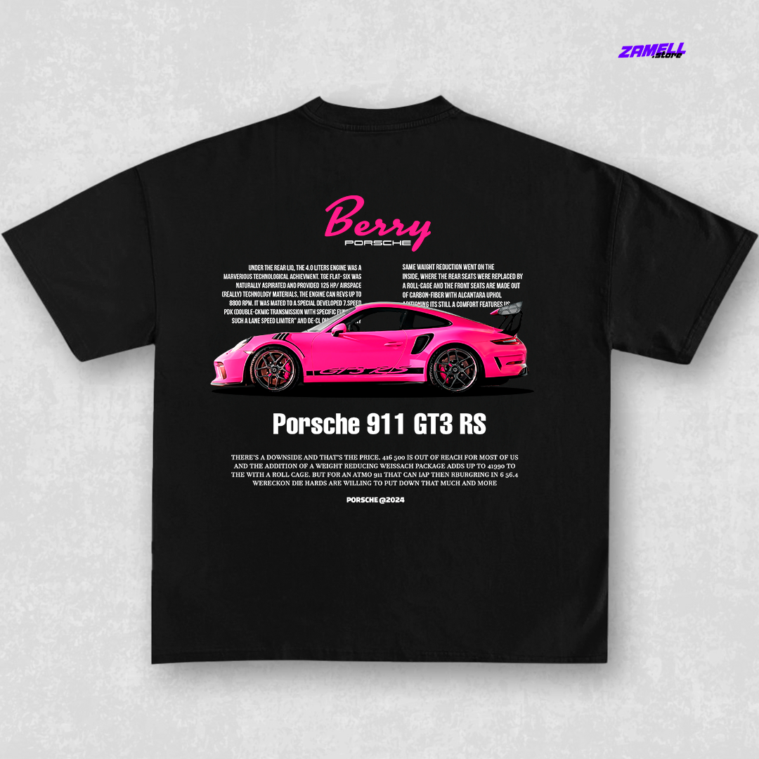 Porsche 911 Pink Berry - t-shirt design