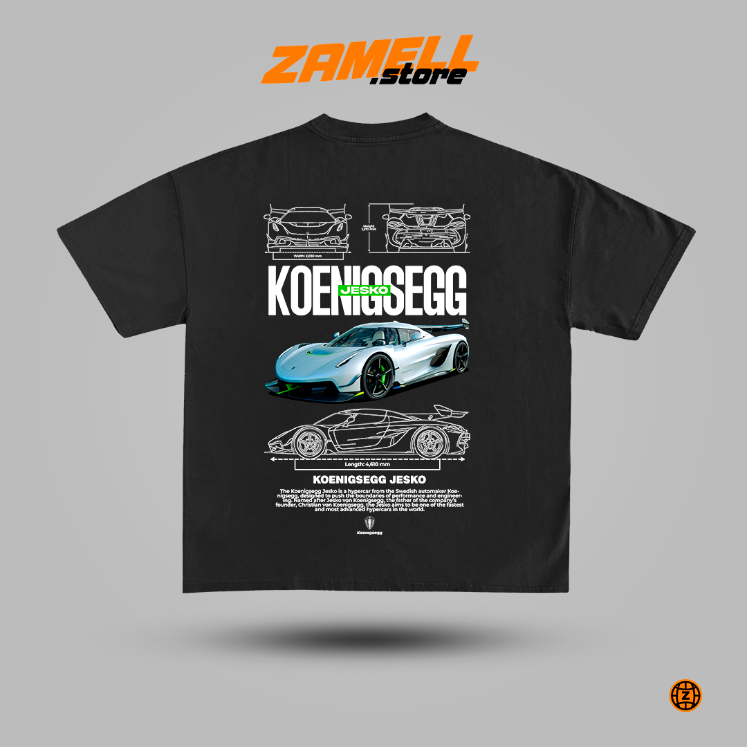 Koenigsegg Jesko - t-shirt design