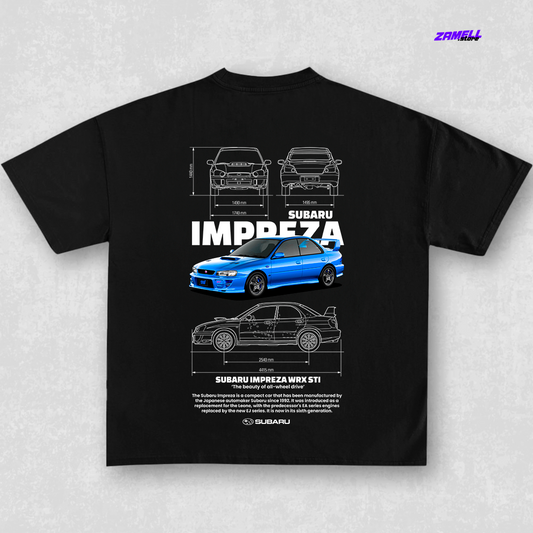 Subaru Impreza WRX STI - t-shirt design