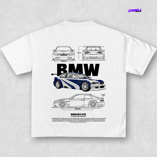 BMW M3 GTR Most Wanted - t-shirt design