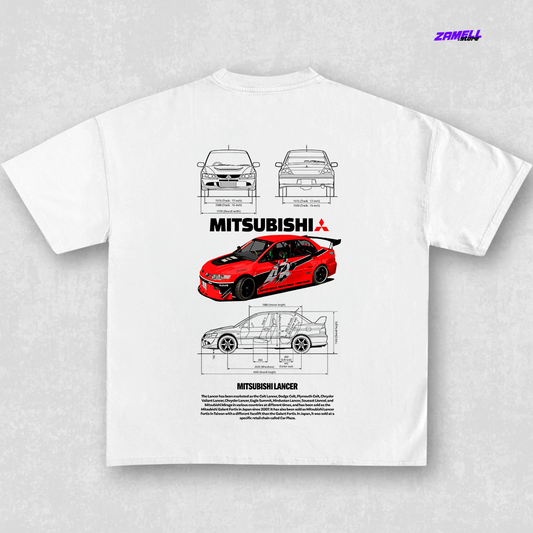 Template Mitsubishi Lancer Fast and Furious - t-shirt design