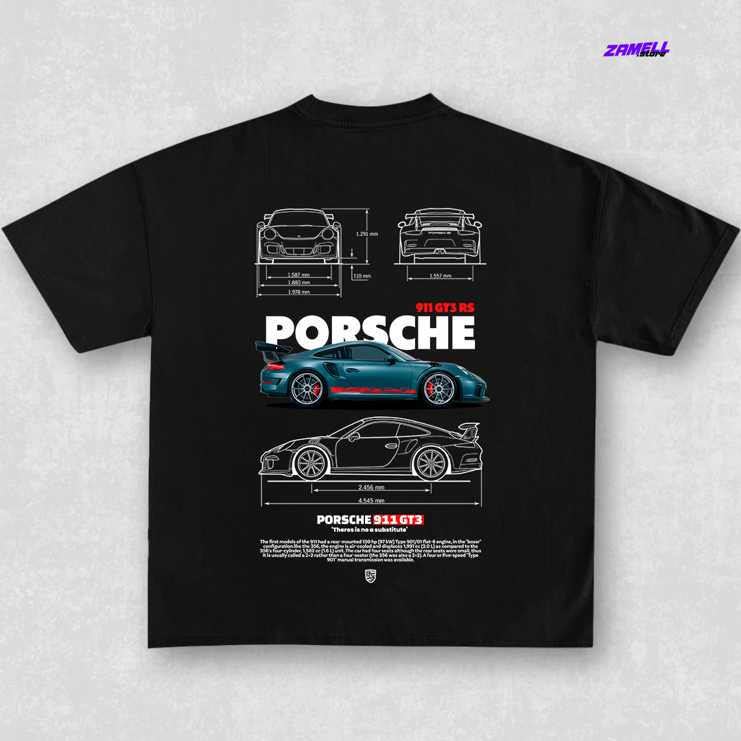 Template Porsche 911 GT3 Rs DTF for printing - t-shirt design