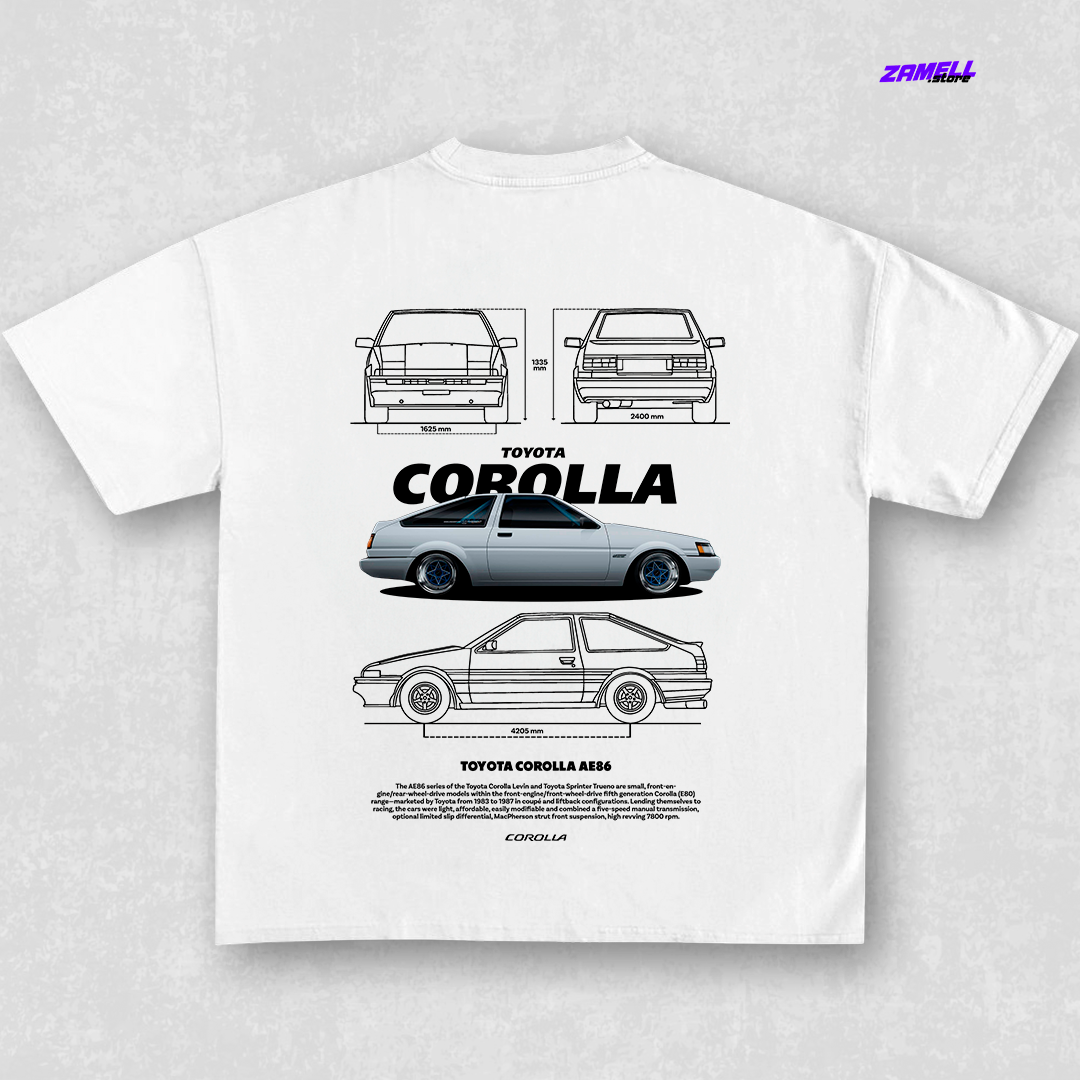 Toyota Corolla - t-shirt design