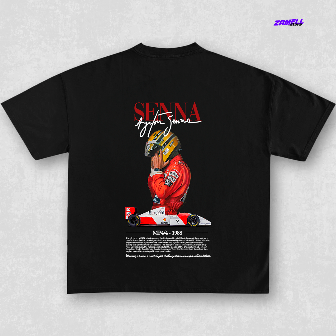 Ayrton Senna MP4/4 F1 - t-shirt design