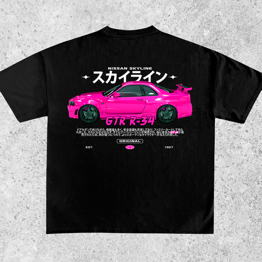 Nissan Skyline R34 - t-shirt design