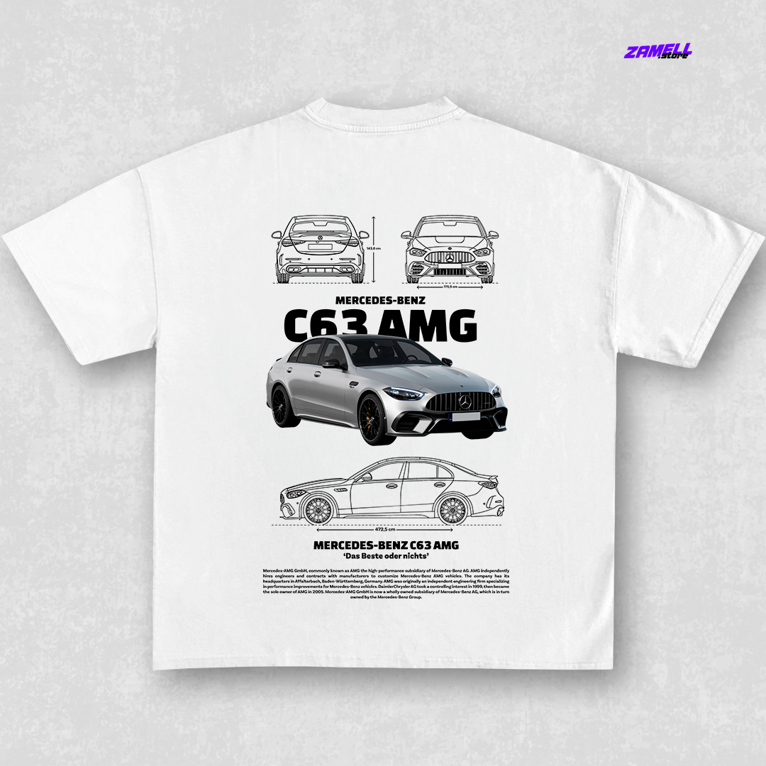 Template Mercedes-Benz C63 amg - t-shirt design