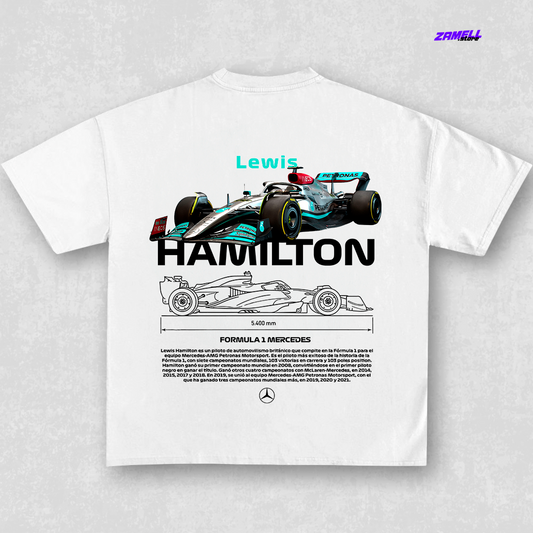 Lewis Hamilton Formula 1 T-shirt design