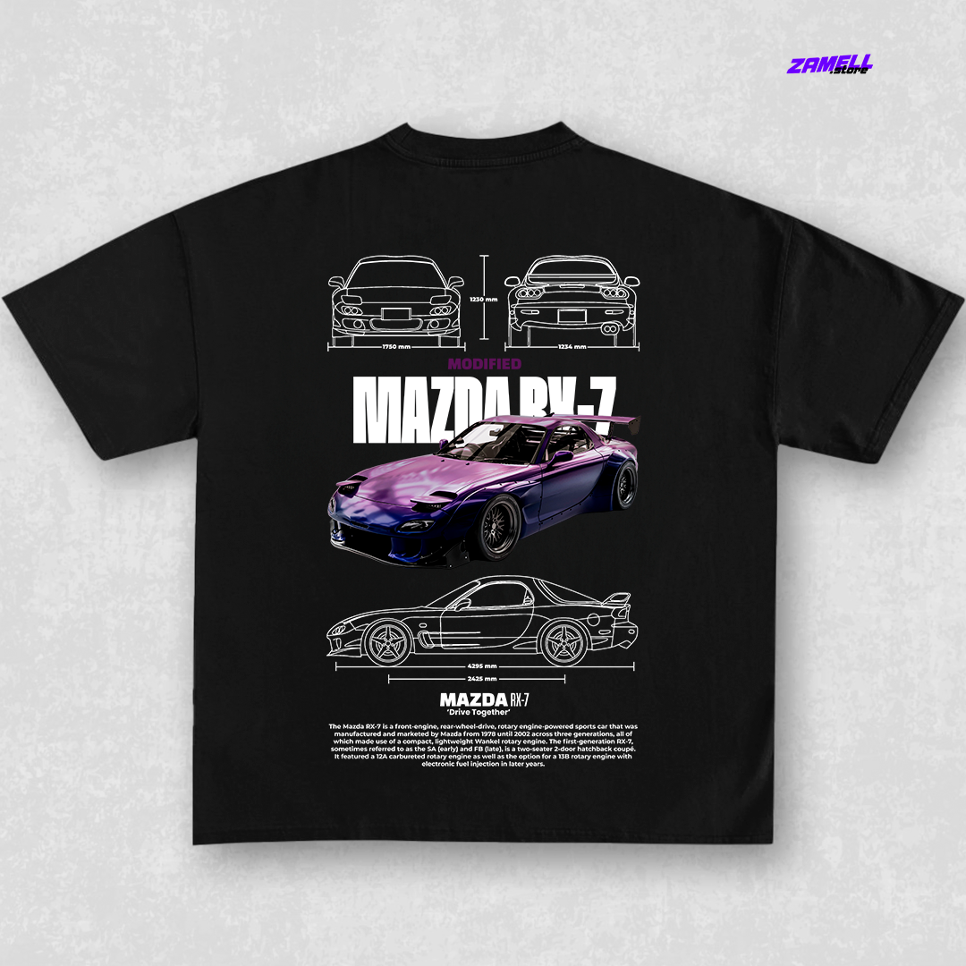 Mazda RX-7 - t-shirt design