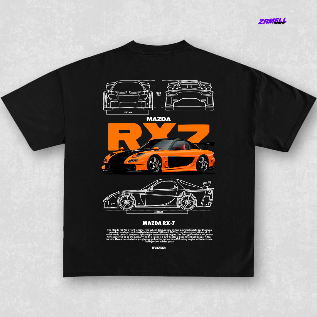 Mazda RX7 Fast and Furious - t-shirt design